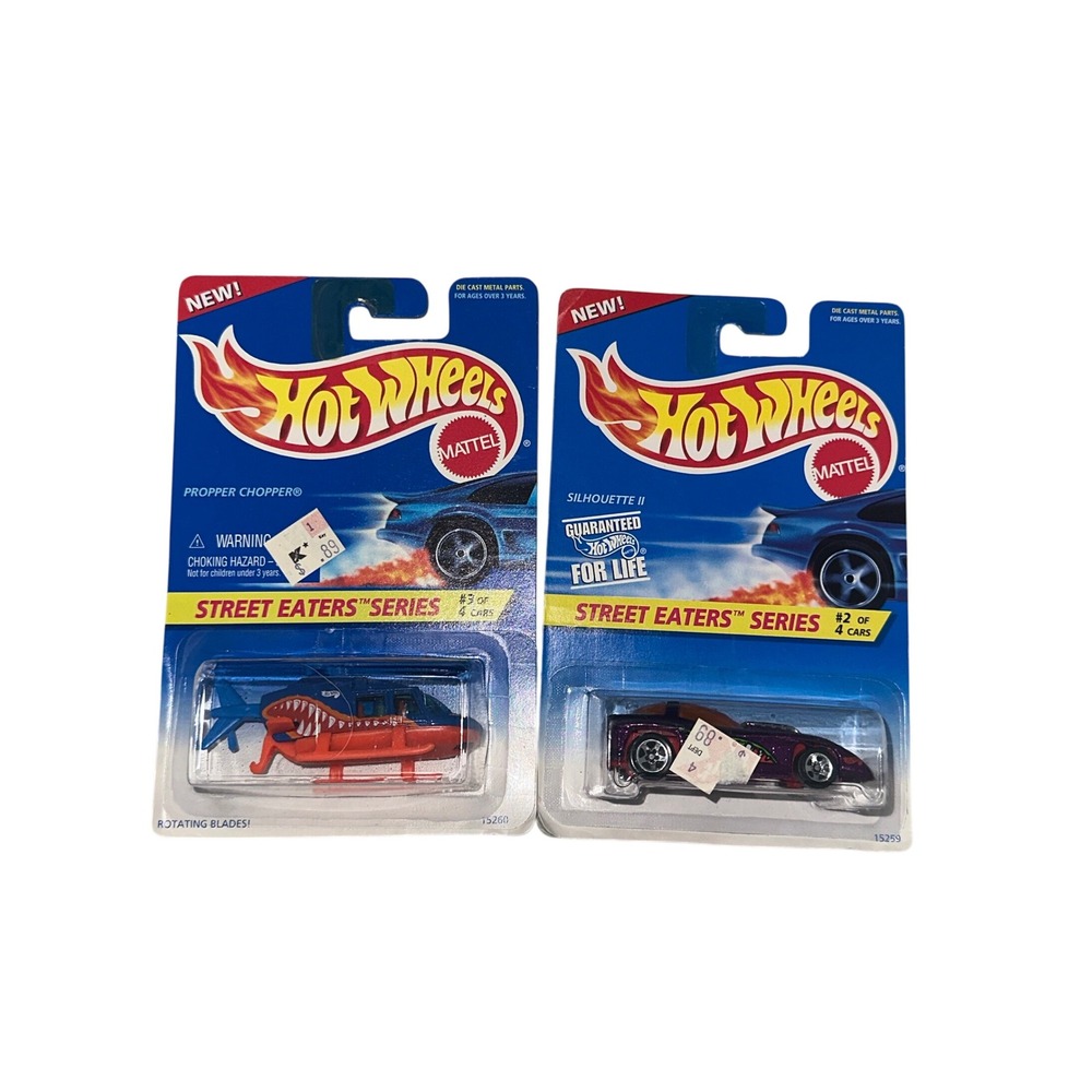 Hot Wheels Street Eaters Series Propper Chopper Silhouette II 1995 Mattel Lot 2